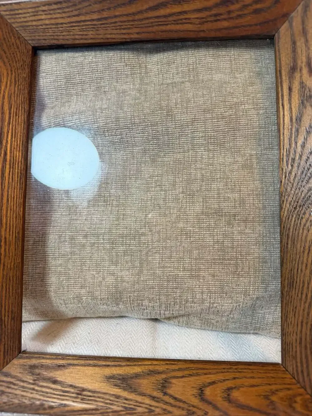 Vintage Solid Oak Wood Picture Frame Dark Wood Grain with Glass